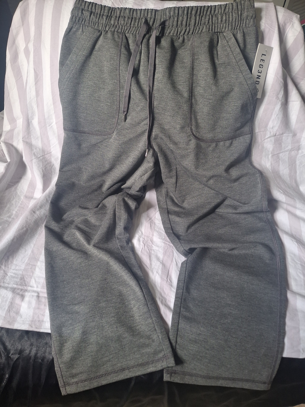 LEG3ND Women's Charcoal Gray Drawstring Jogger Pants